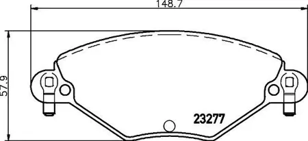TEXTAR 2327701 Колодки дисковые