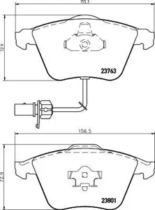 TEXTAR 2376306 Колодки торм.передние дат. A6 Allroad III (4FH,C6)