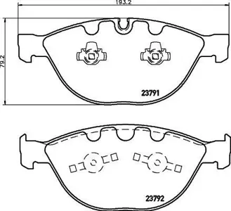 TEXTAR 2379101 Колодки торм.передние BMW E60E61E63E65E66 3.55.06.0i 03>