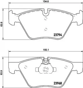 TEXTAR 2379401 Колодки торм.передние BMW E60E61 2.0i2.32.5 03>