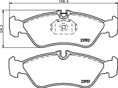 TEXTAR 2390101 Колодки торм.задние Mercedes Sprinter 308D310D 95>,VW LT 2.3i-2.5TDi 96-98