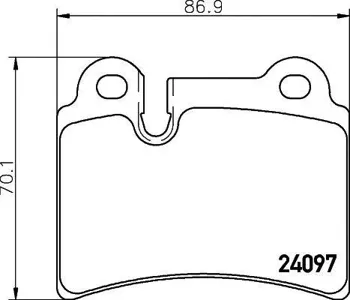 TEXTAR 2409701 Колодки торм.