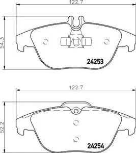 TEXTAR 2425301 Колодки торм.задние Mercedes W204 07 =>