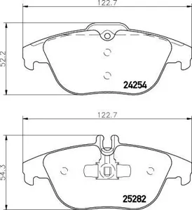 TEXTAR 2425401 Колодки торм.задние Mercedes W204 1.8-3.5 07>