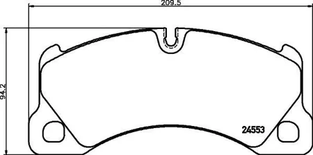 TEXTAR 2455301 Колодки VW Touareg 2002->