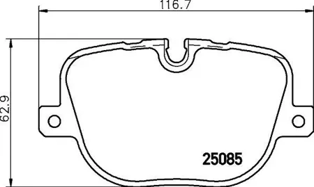 TEXTAR 2508501 Колодки торм.задние Land Rover Range Rover , Range Rover Sport 5.0 V8 09=>