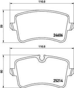 TEXTAR 2521401 Колодки торм.задние Audi A8 09=>