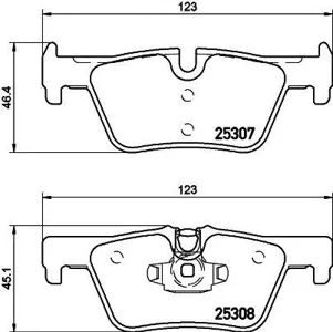 TEXTAR 2530701 Колодки торм.задние BMW 1 F20 1.61.82.0D 11>