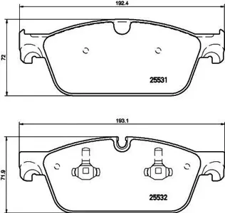 TEXTAR 2553103 колодки диск. пер. Mercedes GL X166 3.0-4.52.2CDI 12>