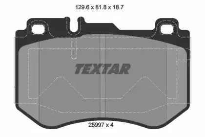 TEXTAR 2599701 Колодки торм.пер.