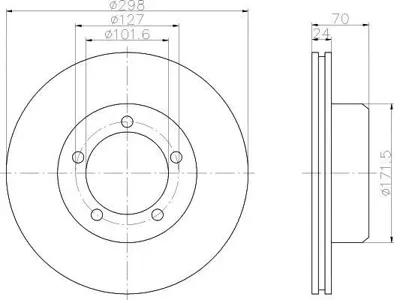 TEXTAR 92061300 Диск тормозной передний Land Rover Defender Discovery Range Rover 2.5-3.5 90-06