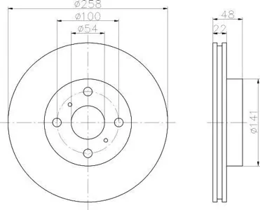 TEXTAR 92090500 Диск тормозной Заменено на xtx-92090503 Corolla (E9) Corolla Compact (E9) Corolla Hatchback (E9