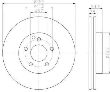 TEXTAR 92115105 Диск тормозной передний Mercedes W211 2.0-2.2CDi 03>