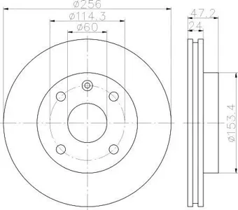 TEXTAR 92133600 Диск торм.перед. Daewoo Nubira, Chevrolet Lacetti 1.4-1.8 03>