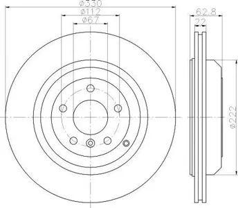 TEXTAR 92150903 Диск торм.зад. Mercedes GL, M, R-CLASS X164, W164, W251 06=> PRO