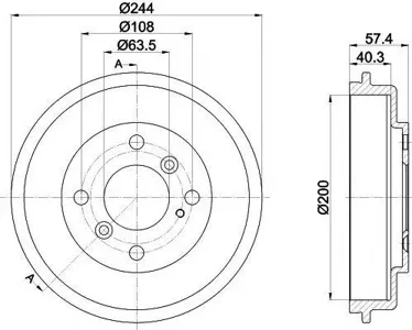 TEXTAR 94031900 Барабан тормозной