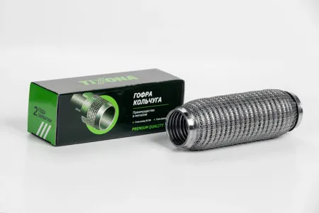 TIXONA P45180WM TIXONA Гофра выхлопной системы ГОФРА 45/180 (AISI 304 WIRE MESH/ INTERLOCK)