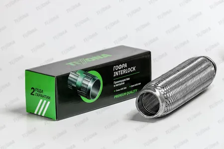 TIXONA P45280 Труба гофрированная с внутренним металлорукавом (без патрубков) 45X280
