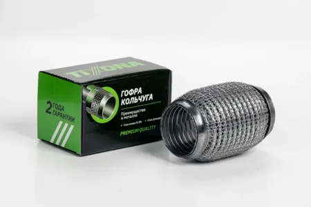 TIXONA P55120WM Гофра выхлопной системы ГОФРА 55120 (AISI 304 WIRE MESH INTERLOCK)