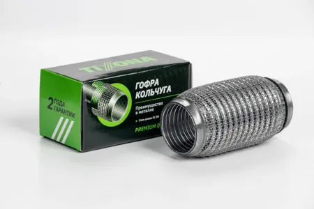 TIXONA P55150WM Гофра выхлопной системы ГОФРА 55150 (AISI 304 WIRE MESH INTERLOCK)