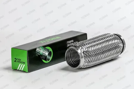 TIXONA P55200 Гофра глушителя (сталь 304 с внутренним металлорукавом) 55200