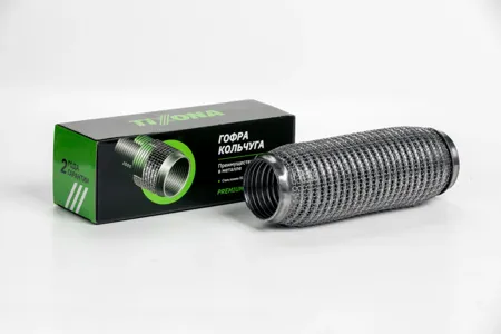 TIXONA P55220WM Гофра выхлопной системы ГОФРА 55220 (AISI 304 WIRE MESH INTERLOCK)