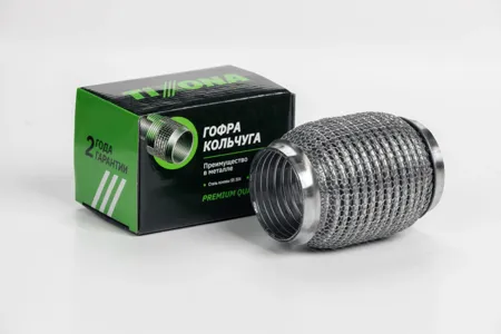 TIXONA P60120WM Гофра выхлопной системы ГОФРА 60120 (AISI 304 WIRE MESH INTERLOCK)