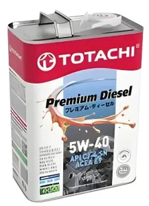 TOTACHI 11704 Масло моторное синт. 5W40 premeium Diesel CJ-4SN 4л