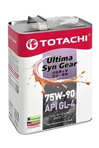 TOTACHI G3504 Масло трансмиссионное Ultima Syn-Gear 75W90 GL-4 4л