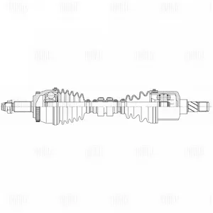 TRIALLI AR1202 Привод GEELY ATLAS 16- перед.лев.