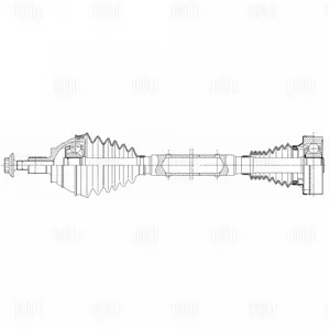 TRIALLI AR1834 Привод Skoda Octavia 13- перед.прав.