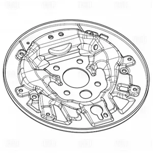 TRIALLI BDSP2680 Кожух торм. барабана Skoda Octavia A4 (04-) зад. лев. (опорный щит) (BDSP 2680)