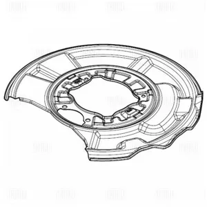 TRIALLI BDSP2737 Кожух диска тормозного MERCEDES E (W211) (02-) зад. лев.