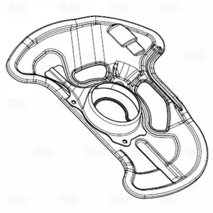 TRIALLI BDSP2739 Кожух диска тормозного Mercedes C(W204) перед.лев.