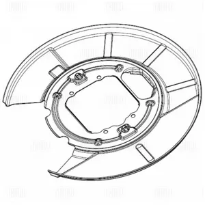 TRIALLI BDSP2795 Кожух заднего правого тормозного диска BMW X5 (E53) (00-) зад лев