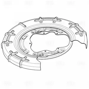 TRIALLI BDSP2804 Кожух диска тормозного BMW 3(F30) задн.прав.
