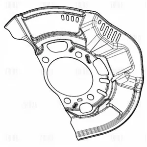 TRIALLI BDSP2883 Кожух торм. диска Toyota Corolla (06-) перед. лев.
