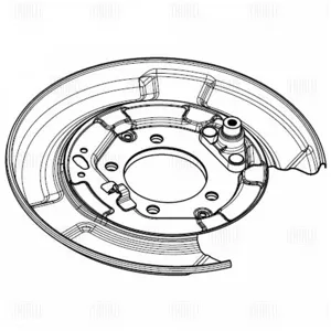 TRIALLI BDSP2907 Кожух диска тормозного Lexus RX 03- задн.лев.