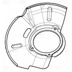 TRIALLI BDSP3071 Кожух диска тормозного Hyundai IX35 09- перед.лев.