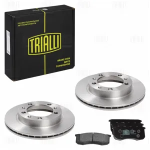 TRIALLI BK160 Комплект тормозных дисков и колодок Уаз 3160 перед.