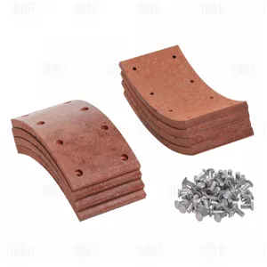 TRIALLI BLT0300 Накладка торм. колодки ГАЗ 3307-3309 РК 8 шт. с закл. 100х200
