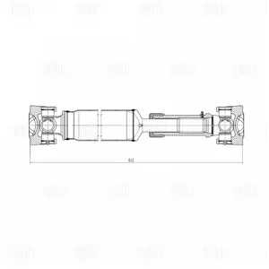 TRIALLI CD1001 Вал карданный Lada 2121 перед.задн.