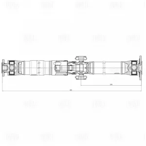 TRIALLI CD2201 Вал карданный Nissan Qashqai 06- задн.