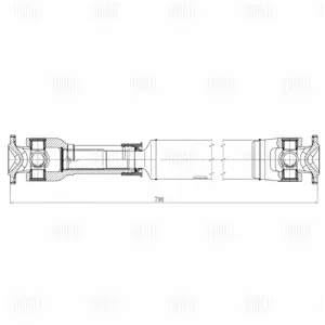 TRIALLI CD2204 Вал карданный Nissan Pathfinder 05- перед.