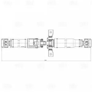 TRIALLI CD2500 Кардан зад. в сборе