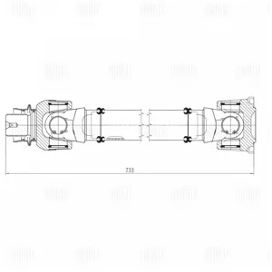 TRIALLI CD2602 Вал карданный BMW X3(F25)X4(F26) перед.