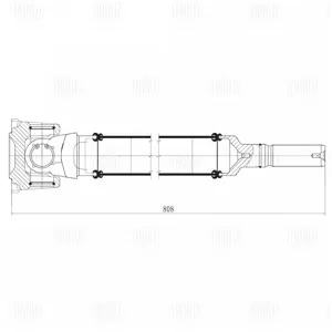 TRIALLI CD2603 Вал карданный BMW X5(G05)X7(G07)5(G30) перед.