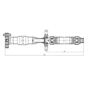 TRIALLI CD2608 Вал карданный BMW X3(F25) задн.