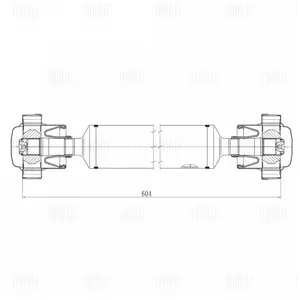 TRIALLI CD3111 Вал карданный Mercedes M(W164)GL(X164)R(W251) перед.