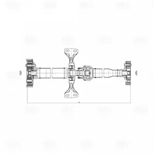 TRIALLI CD4100 Вал карданный VW Tiguan 08- задн.